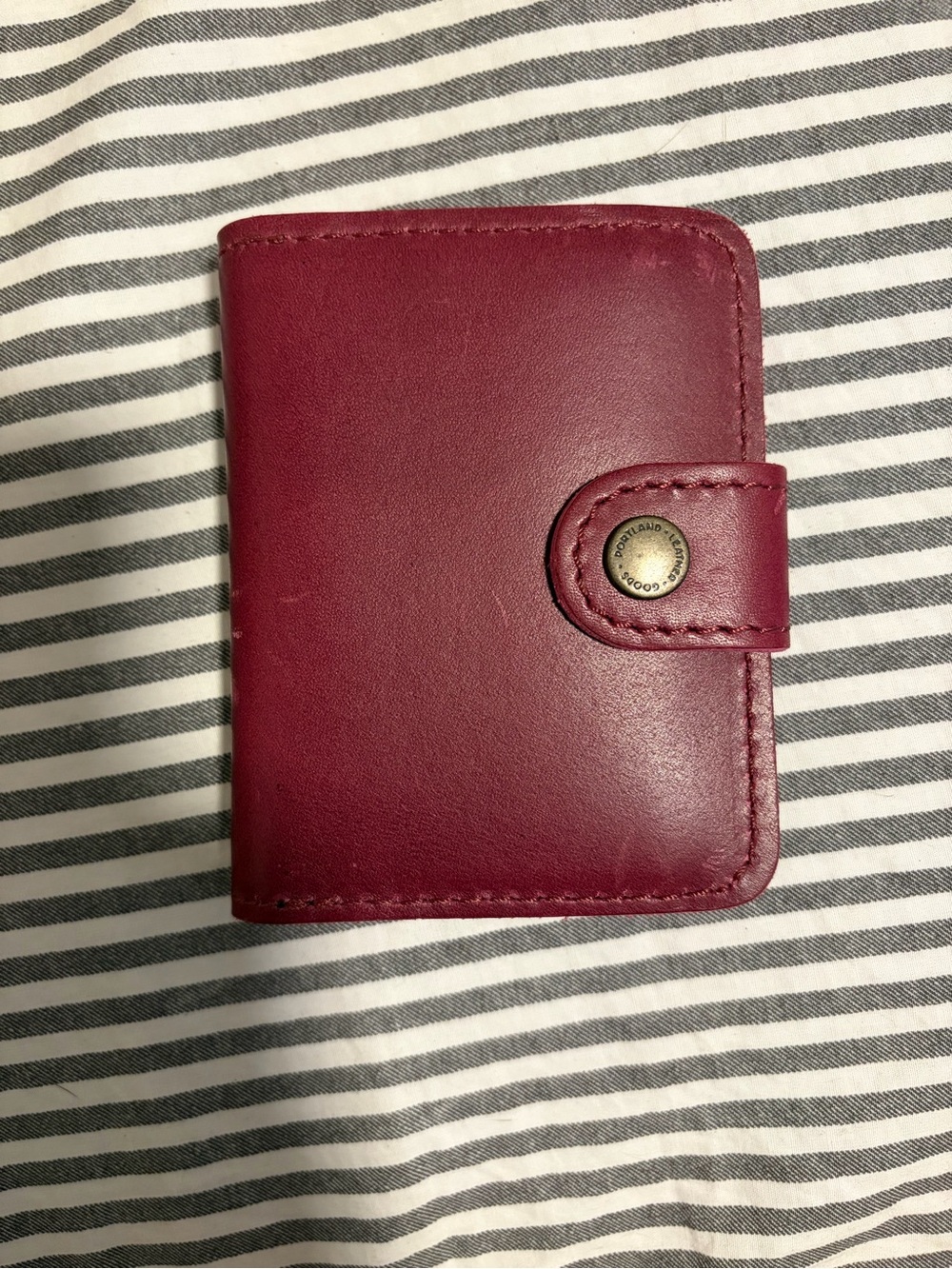 Portland Leather Goods mini bi fold wallet